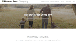 Desktop Screenshot of deserettrust.com