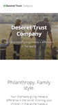 Mobile Screenshot of deserettrust.com