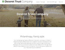 Tablet Screenshot of deserettrust.com